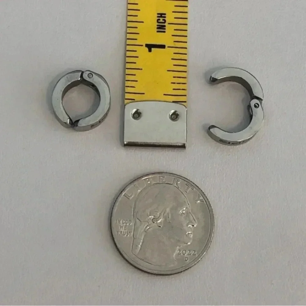 3 for $25/ Non-Perforated Greek Key Insignia Steel Cartilage Style Earrings NWT